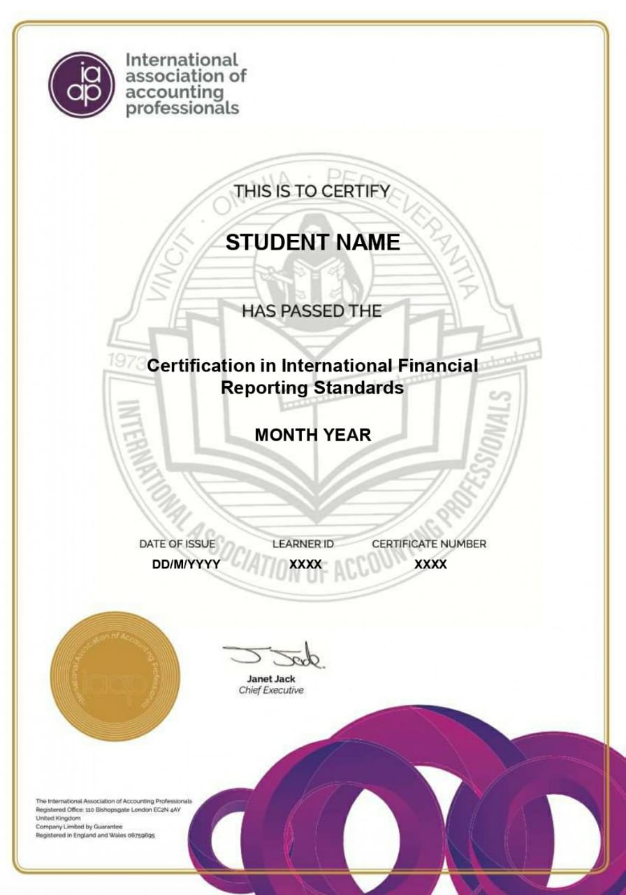 Certificate in IFRS - IAAP UK